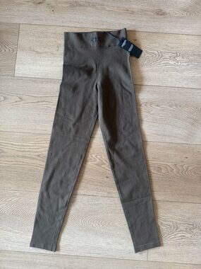 RtA Olive Green High-Waist Knit Leggings
